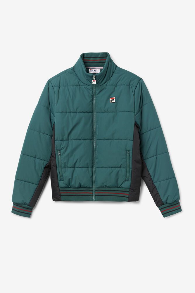 Fila Miesten Takki Watson Puffer Vihreä - IKWO-07526